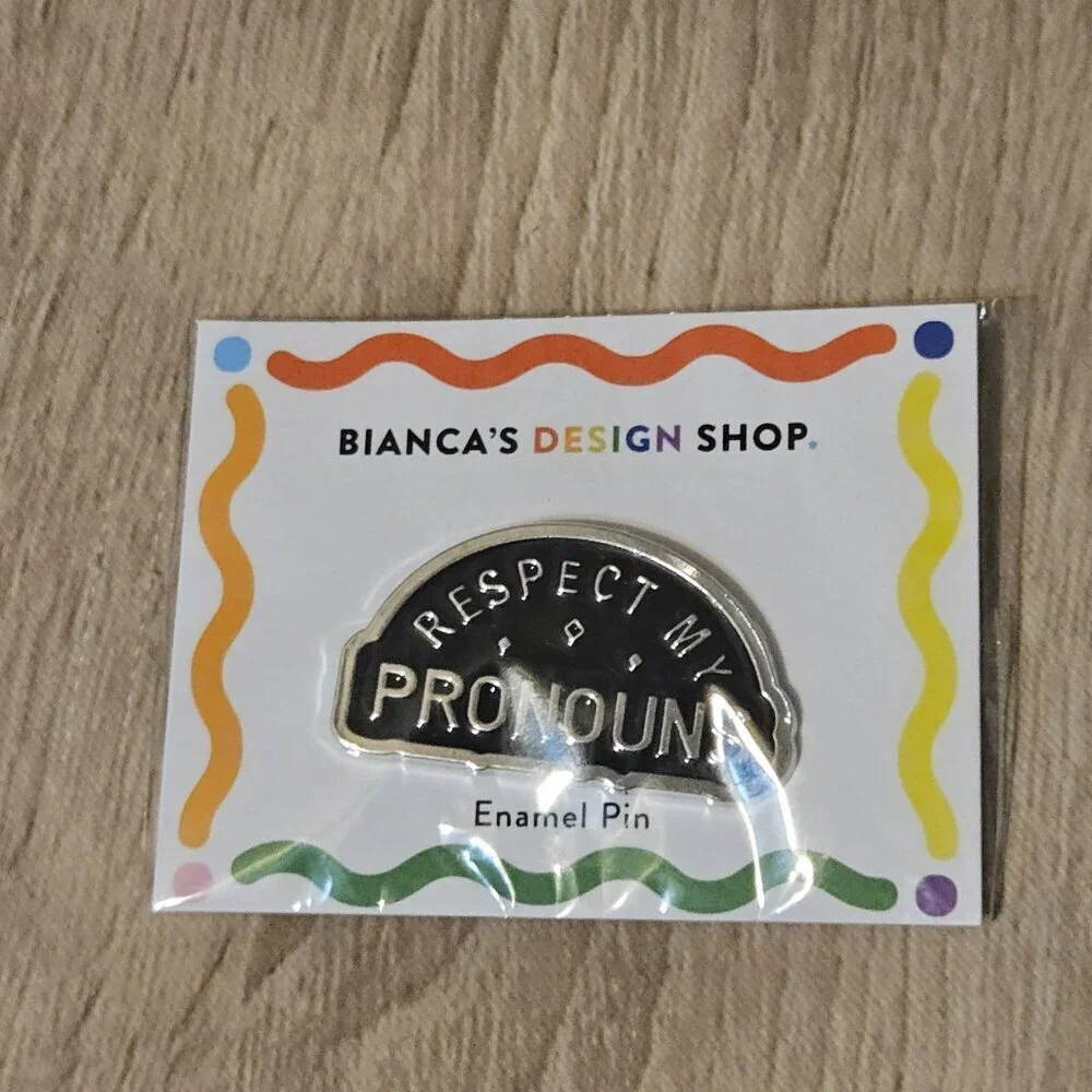 Lot Of 10 Enamel Gay Pride Pins She He They Rainbow Queer Joy Proud Lot #3